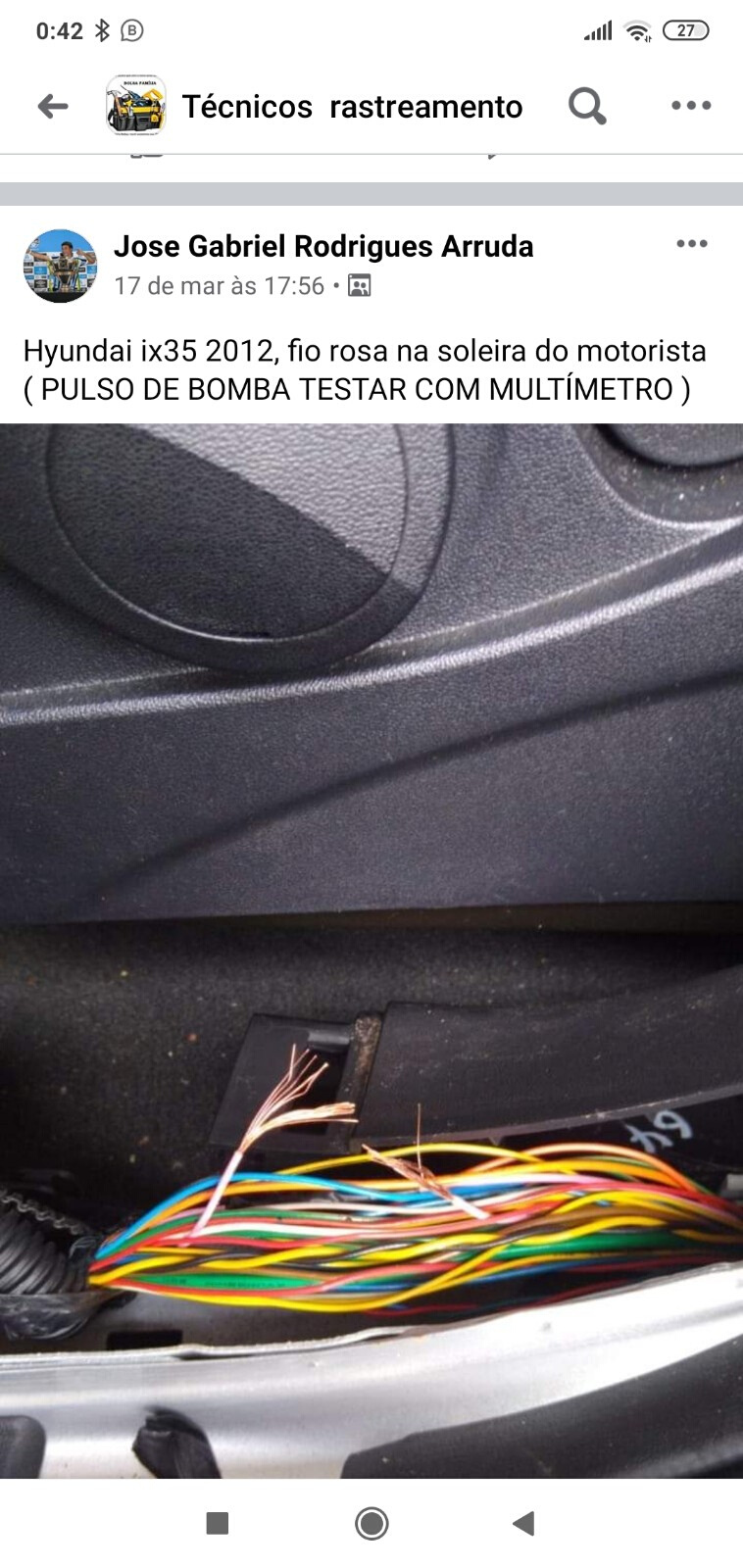 Hyundai IX35 - Fio de bloqueio Rosa