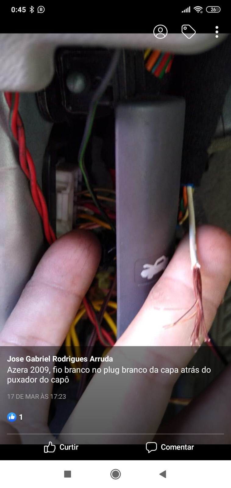 Hyundai Azera - Fio de bloqueio Branco